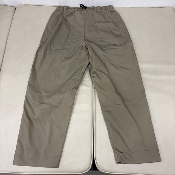 Goldwin Japan GL73352 Wide Tapered Pants Belted Elastic Waist Beige Outdoor Pant - Picture 2 of 10